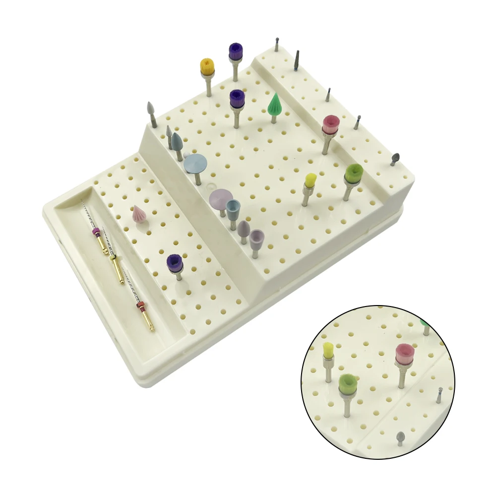 168 otworów dentystyczny uchwyt pojemnik do dezynfekcji wiertarka diamentowa walizka do sterylizacji stojak na obudowę blokowych narzędzi