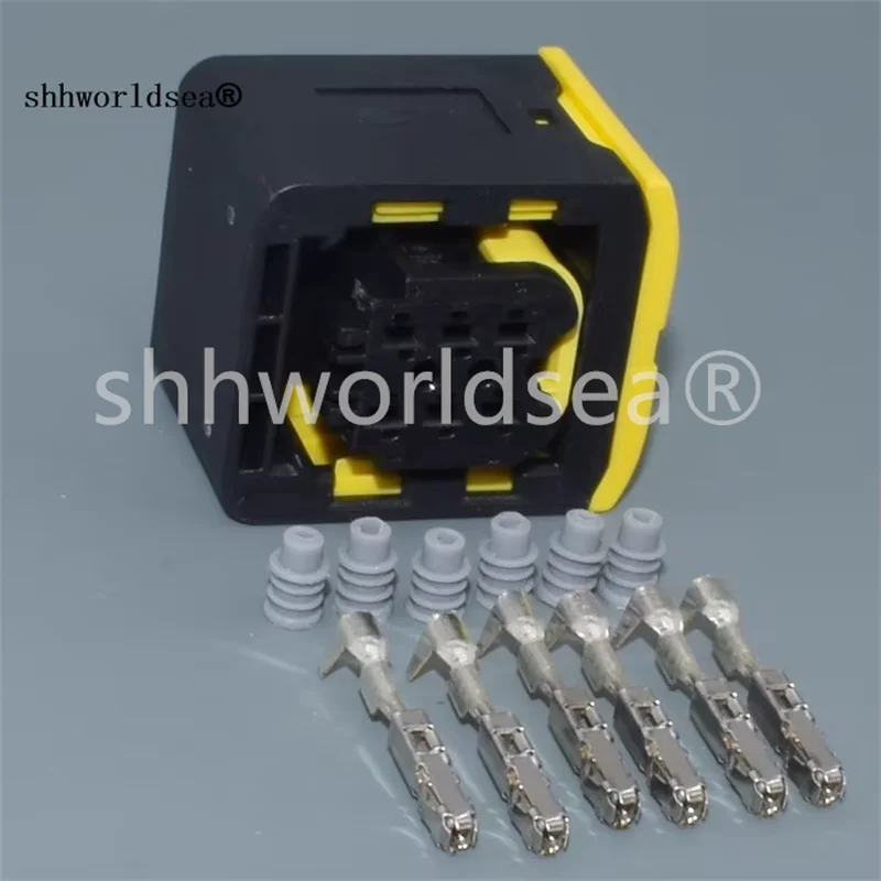 Shhworldsea 6 Pin/Way Front Light Connector Plug With Terminal Seal For Scania Truck 1-1418469-1