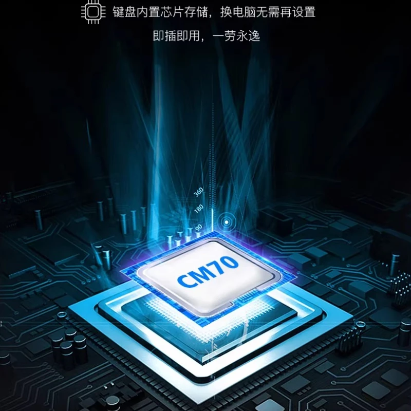 CM70 Split Keyboard Custom wired RGB Hot Swap One Handed Keyboard Office Drawing Keyboard  VIAL Windows System Gasket Gamers
