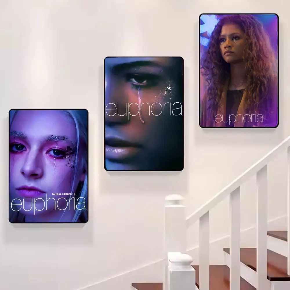 E_Euphoria المسلسل التلفزيوني اللوحة الخط صور غرفة نوم المنزل الجدار الداخلي الديكور اللوحة قماش المشارك جدارية فنية