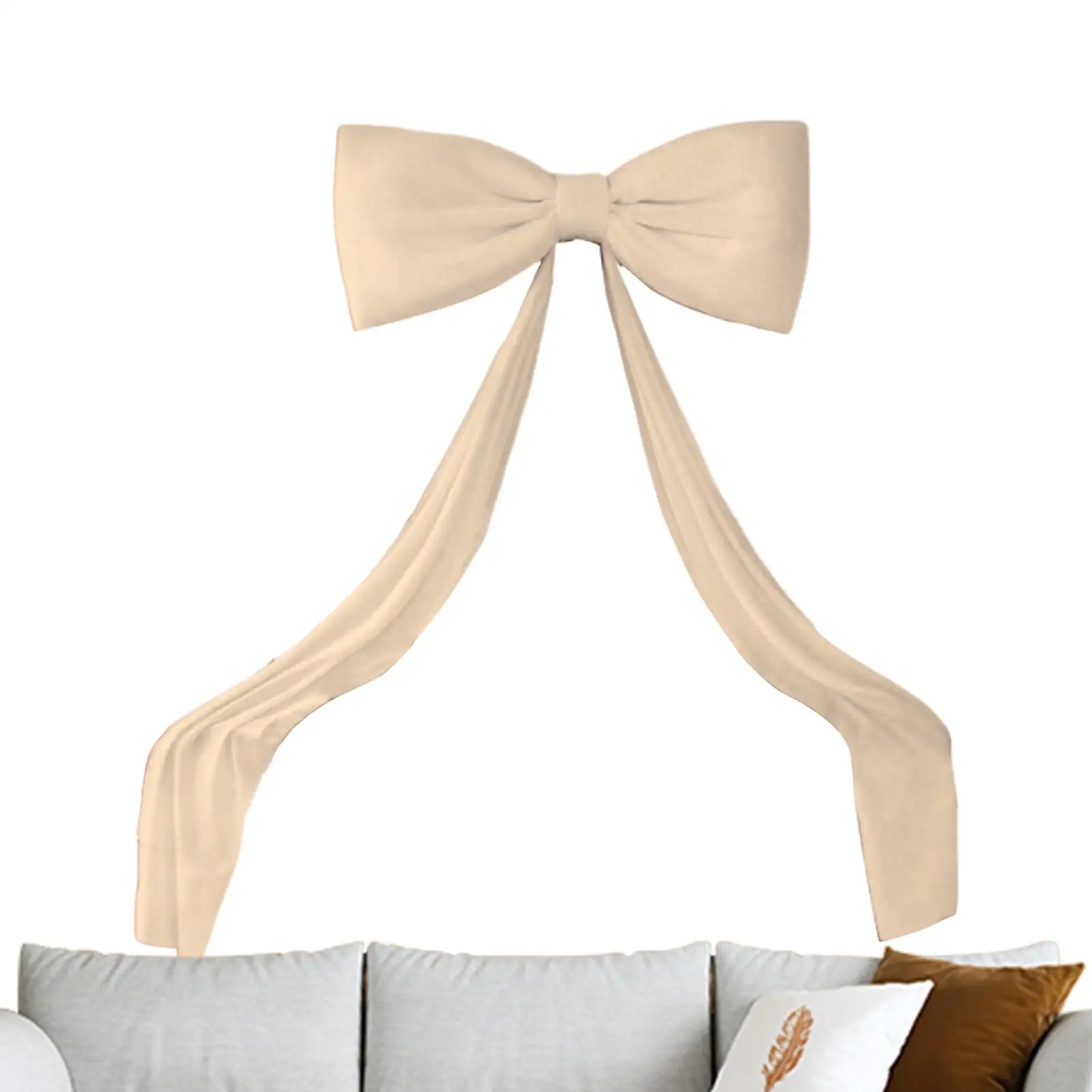 

Рождественский топпер с бантом 70,8 дюймов, гигантские бархатные праздничные украшения, декоративный бант для гостиной, прихожей, вечеринки, каминной стены