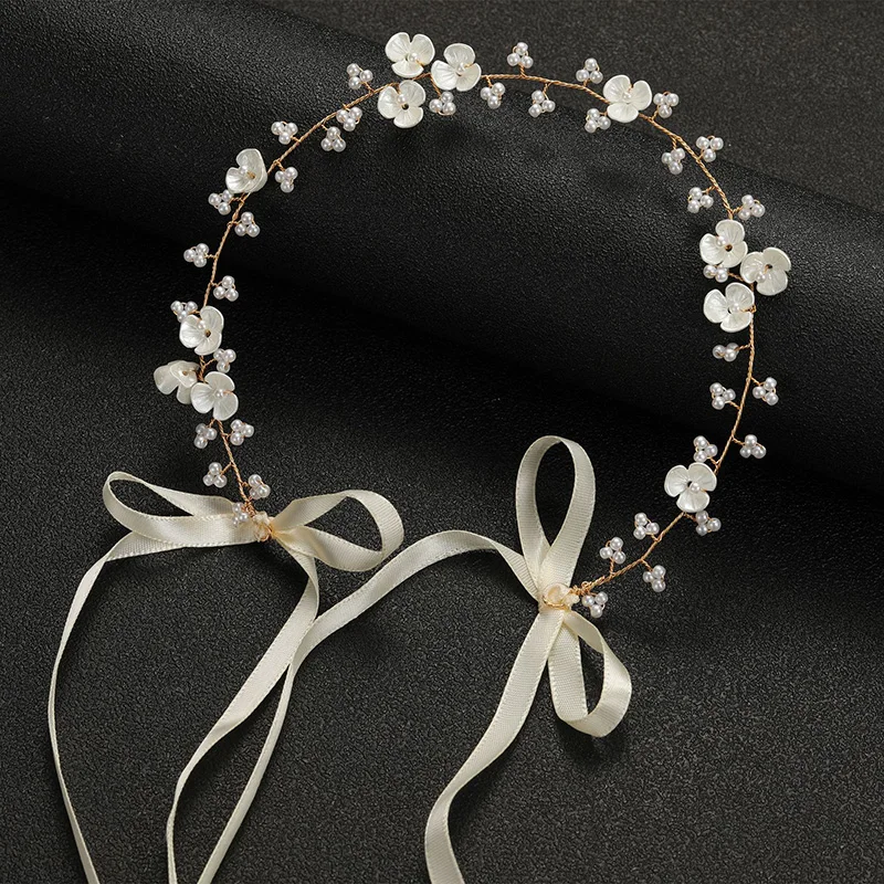 Fashion Bridal Wedding Hair Accessories for Women Girl Flower Hair Jewelry Headpiece Headdress Party Celebration Hair Band Tiara