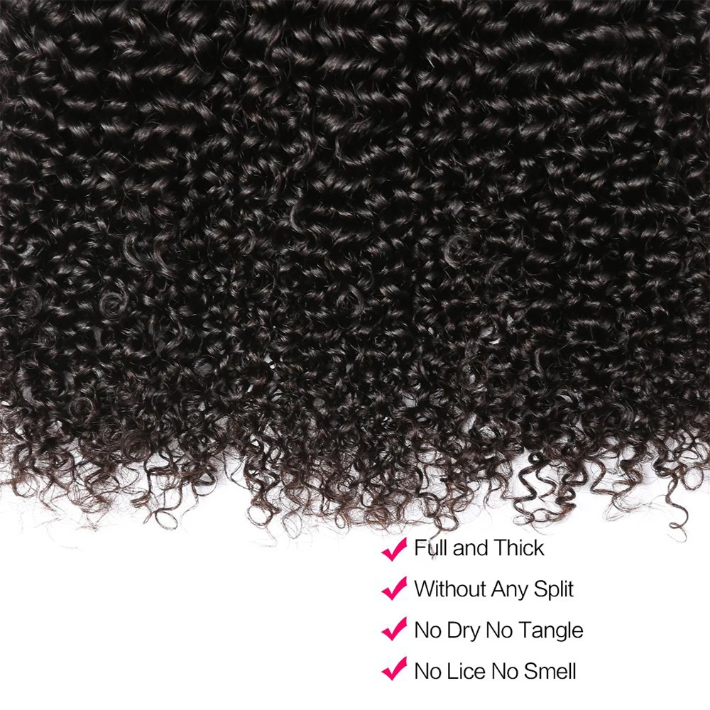 10A Raw Brazilian Hair Bundles Kinky Curly Bundles Human Hair Weave Wholesale Hair Bundles Virgin Hair Extensions For Women