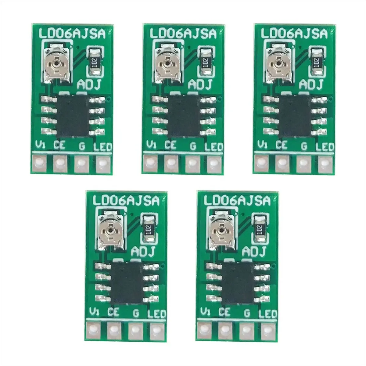 A59E 5PCS 30-1500MA Adjustable Constant Current LED Driver DC 3.3V 3.7V 4.2V 5V PWM Control Board Power Module