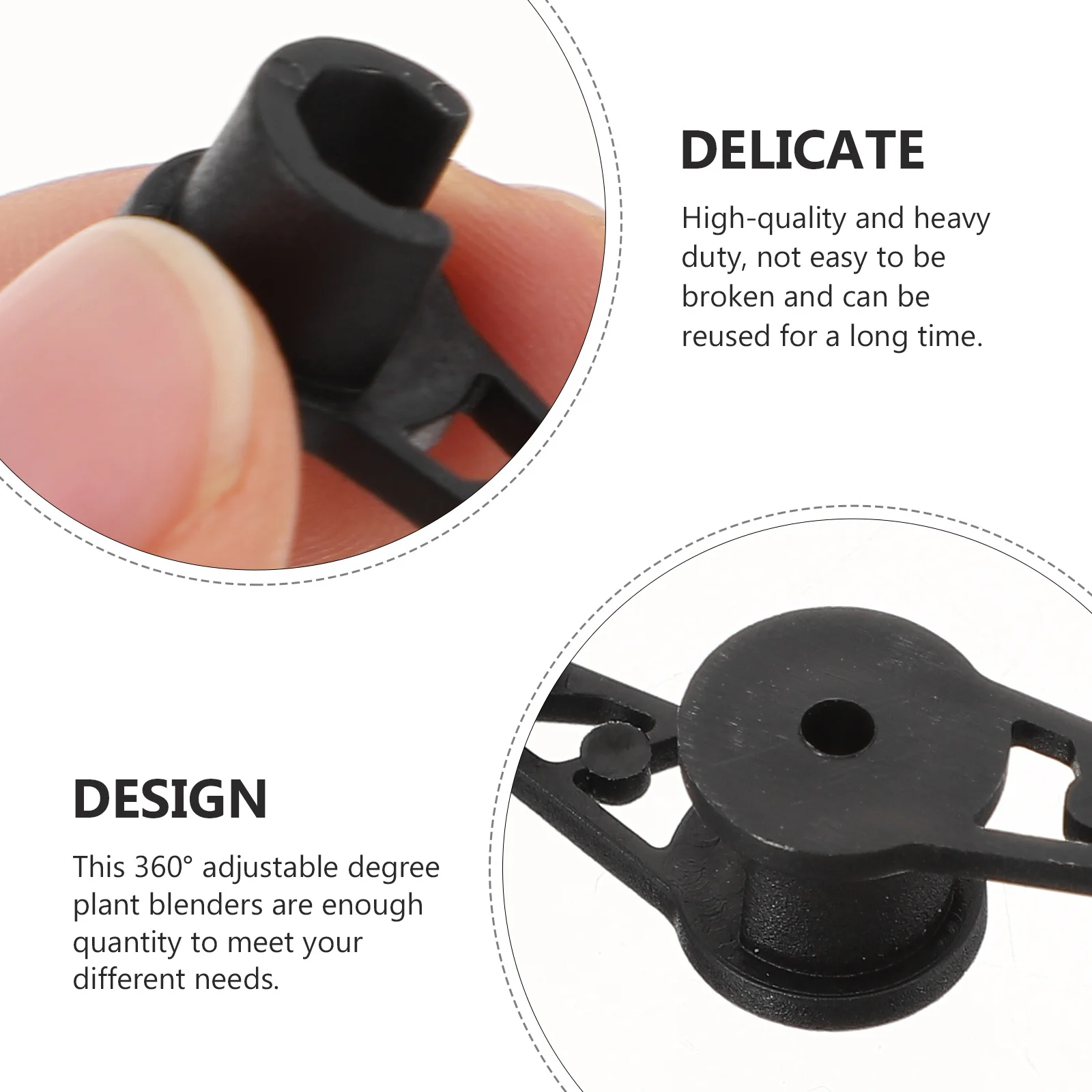 

20Pcs Plant Bender Plastic Garden Clips 360 Degree Adjustable Branch Trainer Clips Plant Support for Vegetable Fruit Trees