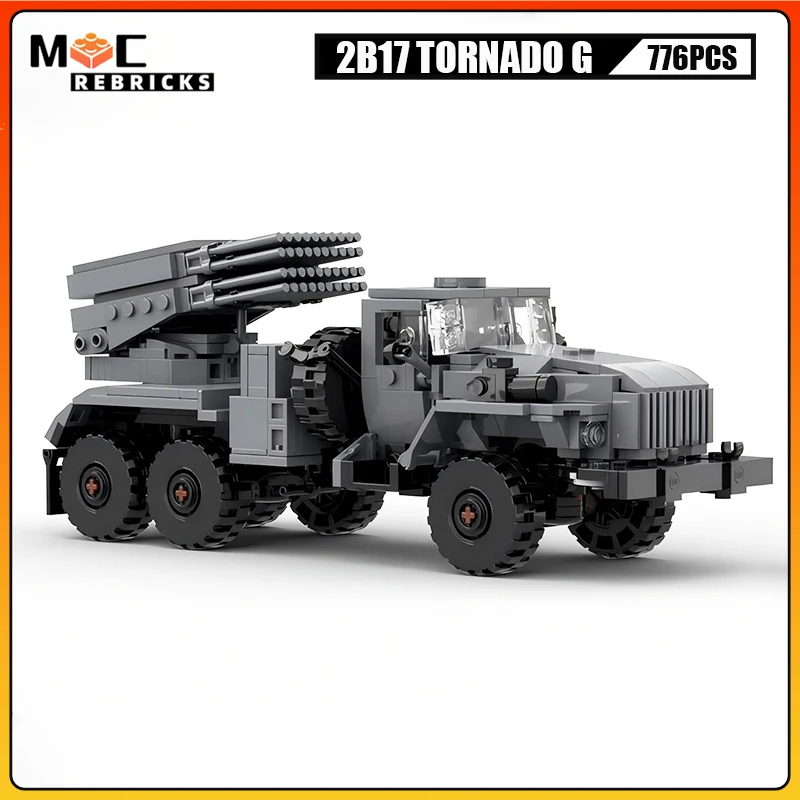 

MOC Technology Military Trucks 2B17 TORNADO G Light Rocket Launch Loading Vehicle Building Blocks Model Bricks Toys Kid's Gifts