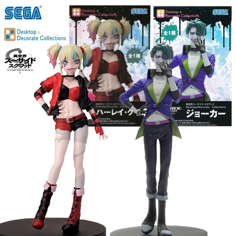 В наличии SEGA Desktop x Decorate Collections Отряд самоубийц ISEKAI Harley Quin Joker ПВХ Аниме Фигурки Модель игрушки В наличии SEGA Desktop x Decorate Collections Отряд самоубийц ISEKAI Harley Quin Joker ПВХ Аниме Фигурки Модель игрушки