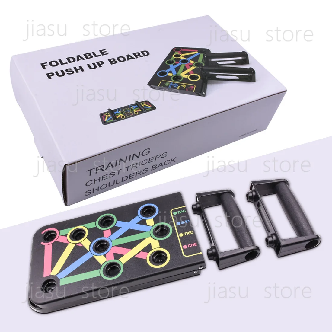 

Household Foldable Fitness Push Up Board, Full Body Training Tool for Abdominal, Chest and Arm Muscle Building