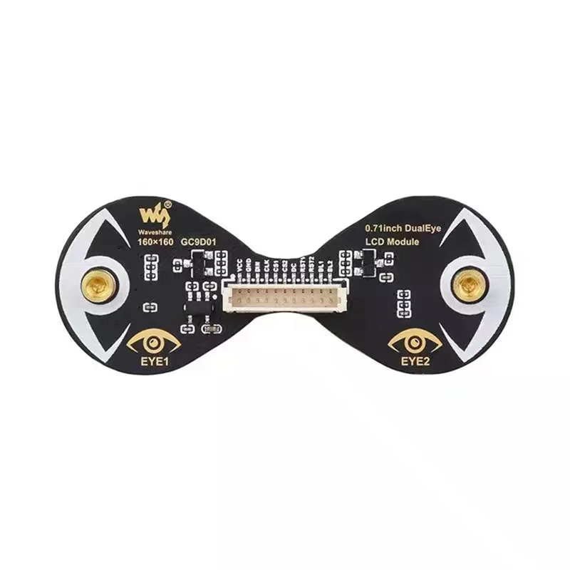 Waveshare 0.71" Round IPS LCD Display Module 160X160 SPI Dual Electronic Eyes LCD Module For Arduino/Raspberry Pi/PICO/STM32-N33