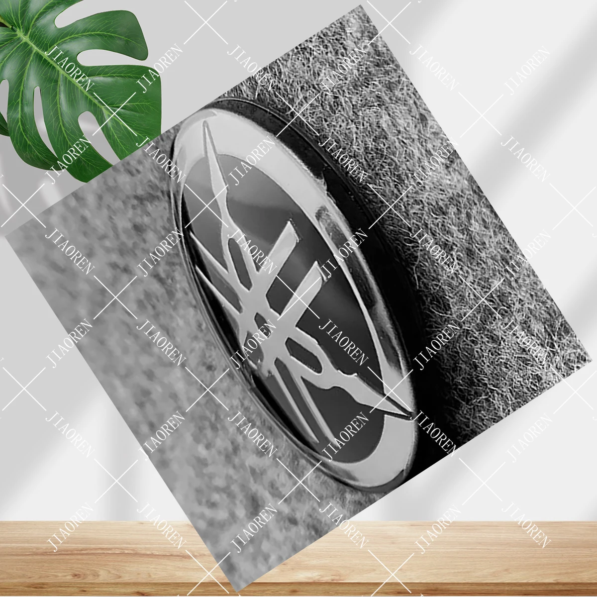 عيد الميلاد 3D الاكريليك الزجاج شعار دراجة نارية ملصق 50mm شعار خزان مائي #1