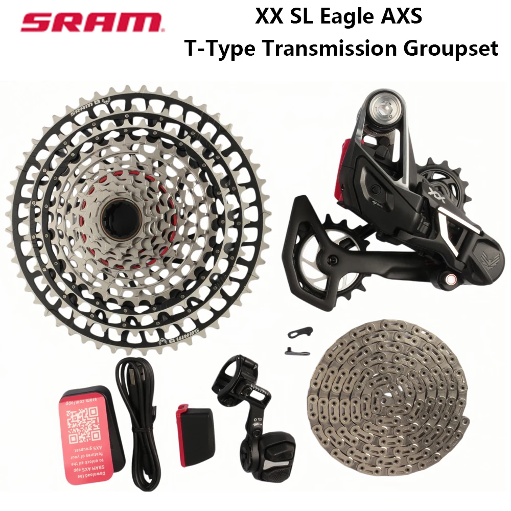 

SRAM XX SL Eagle AXS Transmission Groupset XX SL shifter Rear Derailleur XS 1299 T-TYPE Flywheel Electronic Shifting System