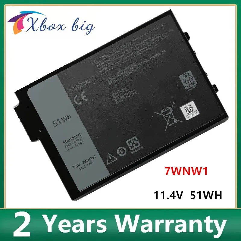 

7WNW1 Laptop Battery for Dell Latitude P85G P86G DMF8C 0DMF8C 7424 5424 5420 Rugged Extreme Series Notebook 11.4V 51Wh