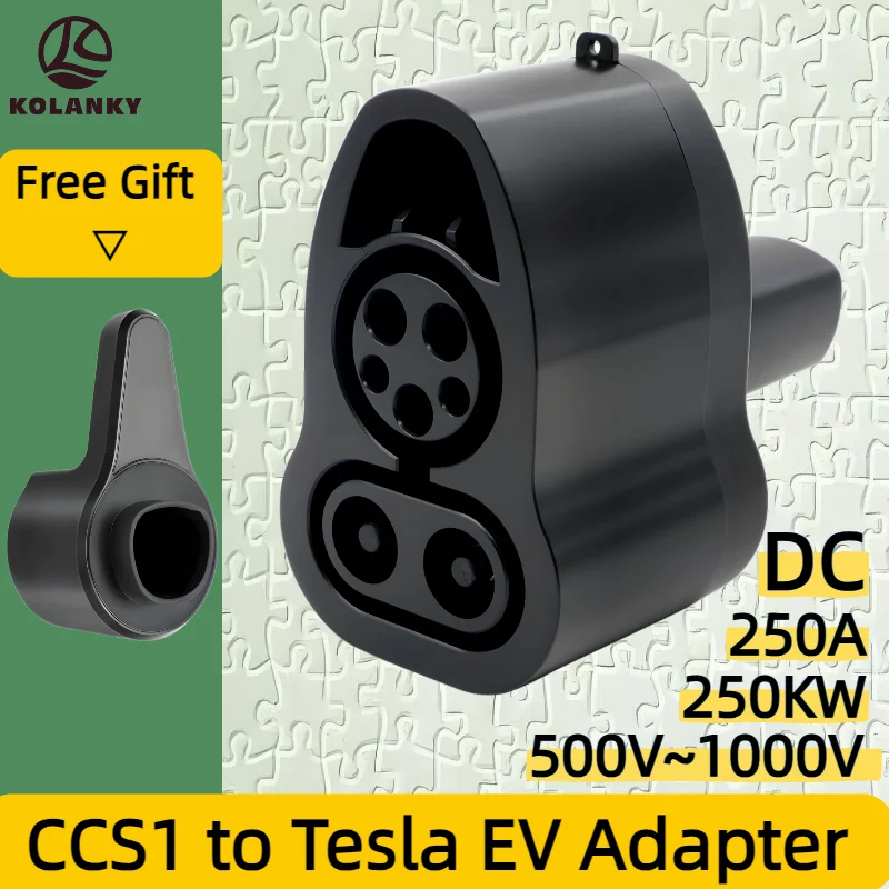 

For Tesla carModel 3/X/Y/S EV Charger DC Adapter CCS1 To Tesla 250KW Electric Vehicle Convertor Charging Station COMBO Converter