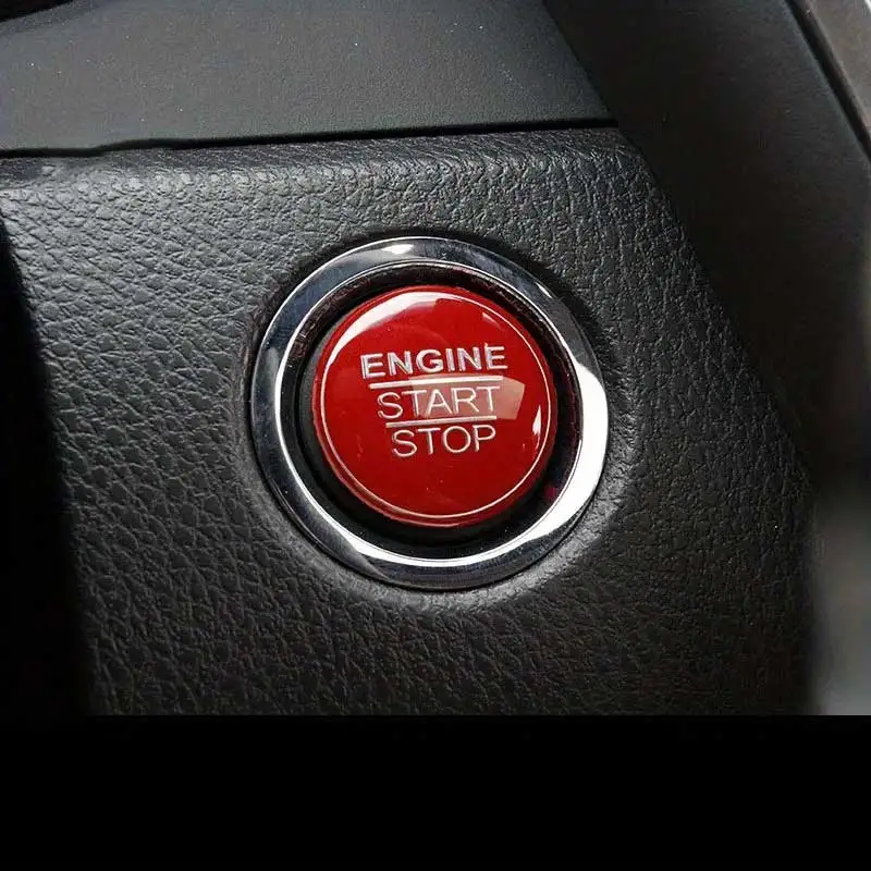 1 Pcs Car One Click Start Button Stickers for Toyota Camry CHR Highlander 2018 2019 2020 2021 2022 2023 2024 Interior Stickers