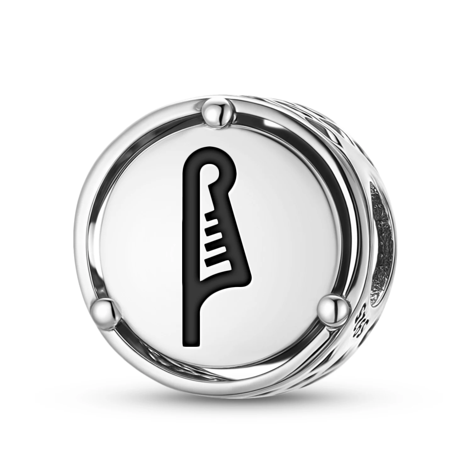 

Египетский стерлингового серебра Шу 925, символ, подвеска, подходит для оригинального браслета, ювелирные изделия своими руками, аксессуары, семейные бусины