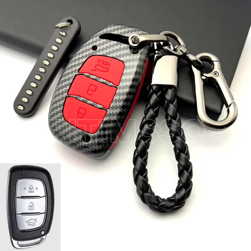 ABS Car Key Case Cover for Hyundai Tucson Sonata Fe Creta Ix25 Ix35 Ix45 I10 I20 I30 I40 Verna Solaris Mistra Elantra Accent