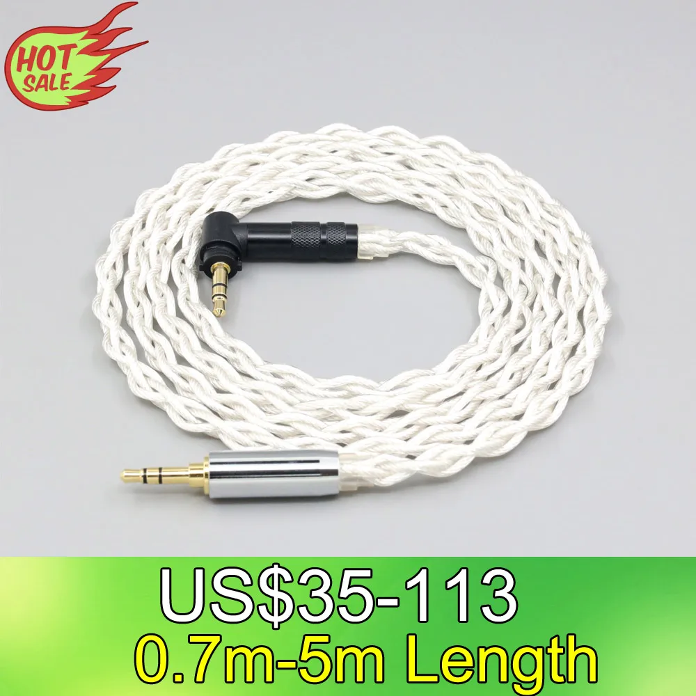 LN008495 Graphene 7N OCC Silver Plated Type2 Earphone Cable For Fostex T50RP Mk3 T40RP Mk2 T20RP Mk2 Dekoni Audio Headphone