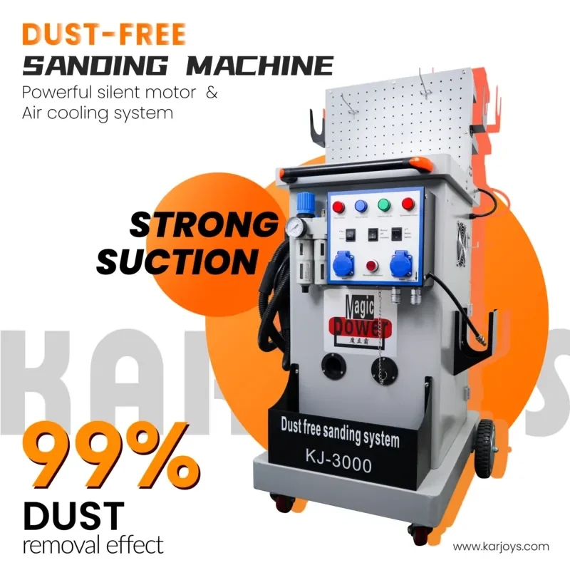 Dust Free Vehicle Dry Sanding Spray Booth Car Body Paint Collector Sander Karjoys Automotive Repair 4500W 220V - view 3