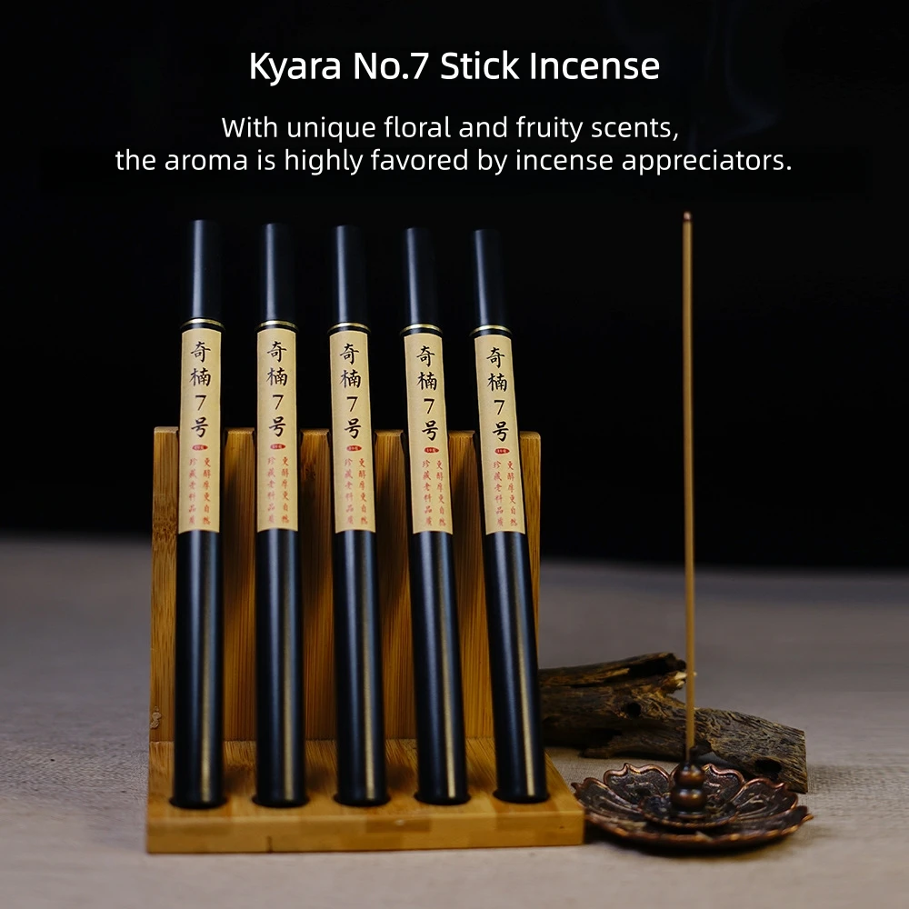 

2025 Natural Kyara No.7 Incense Sticks,High-Oil Green Kyara Incense,Home/Office/Bedroom Aromatherapy,10g Agarwood Stick Incense