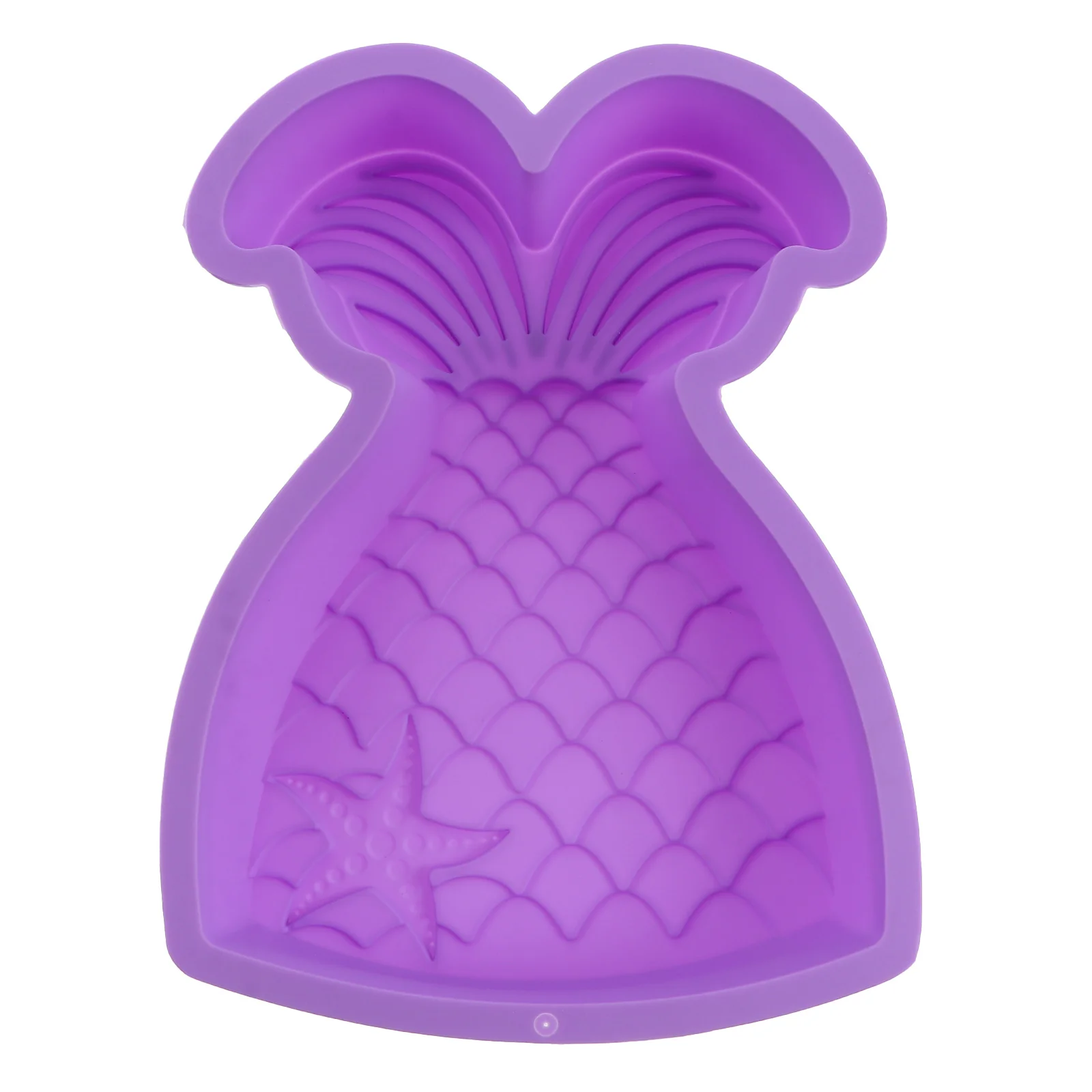 

Mermaid Cake Mold Pan Icing Smoother for Decorating Small Baking Molds Silica Gel Pancake