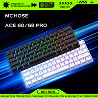 MCHOSE Ace 60/68 Pro Mechanical Keyboard Magnetic Switch Hot Swap RGB Light Low Delay Custom Gaming Keyboard Gamer Accessories