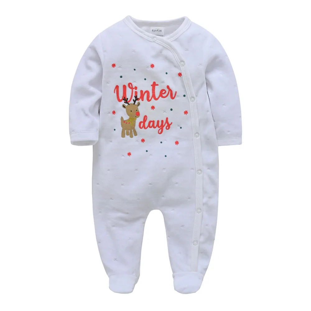 2023 Winter Baby Boy Clothes Cartoon Design Long Sleeve Newborn Girl Rompers Velvet Full Overalls Toddler Costume