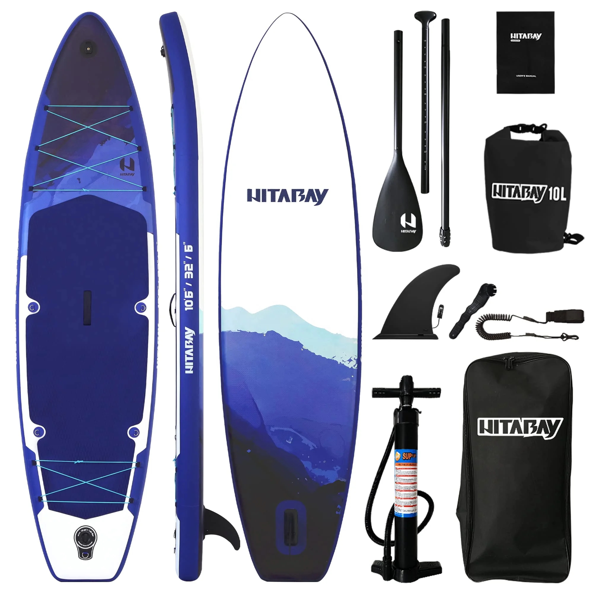 Rundes aufblasbares Stand-Up-Paddle-Board SUP-Board