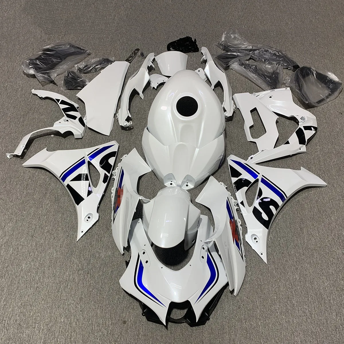 

Новый комплект обтекателя мотоцикла ABS, подходящий для GSXR1000 2017-2024 18 19 20 21 22 23 K17 gsxr1000r Комплект кузова на заказ Белый Синий