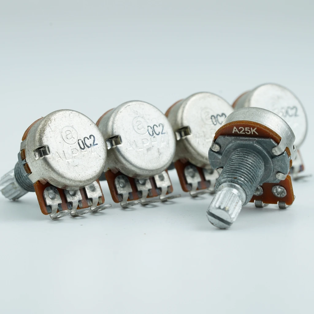 A25K/B25K Guitar Potentiometer Short Axis Switch, Suitable For Replacing Electric Guitar Volume Adjustment Guitar Accessories