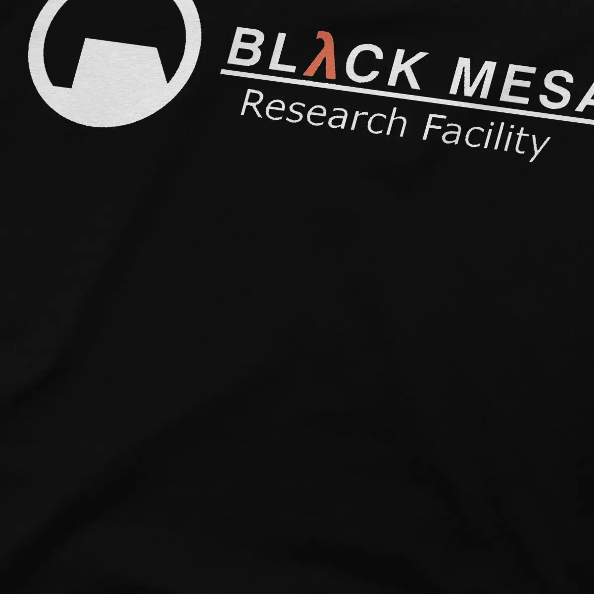 Half Life Game Black Mesa Research Facility Logo T Shirt Vintage Grunge Men\'s Tshirt O-Neck  Men Clothing