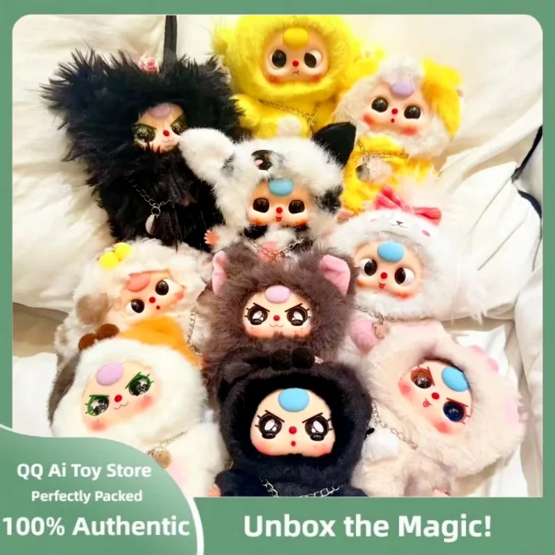 

New Original Babythree Cat And Dog Series Plush Toy Blind Box Trendy Plaything Hanging Ornament Kawaii Stuffed Customized Toys