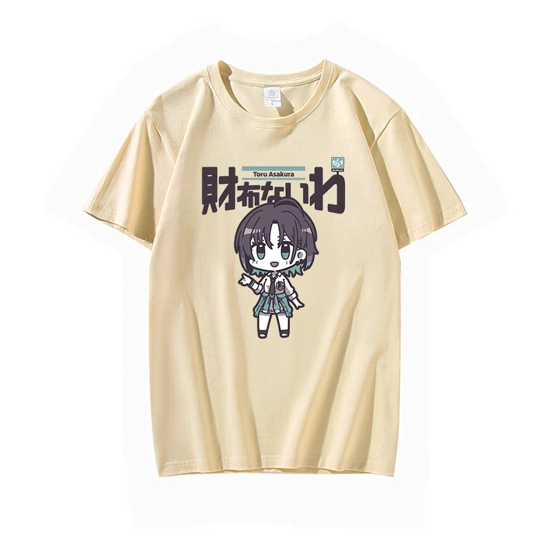 

The Idolmaster Shining Colors Summer Cotton T Shirts Men Simple O Neck Stretch Solid New Tops Clothing Casual Tshirt