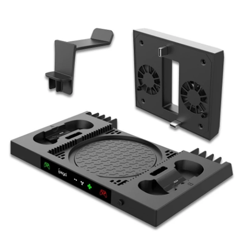 

Automatic Cooling Fan and Charging Stand for Console,Wireless Dual Charger Base for XSX Controller-VVNB