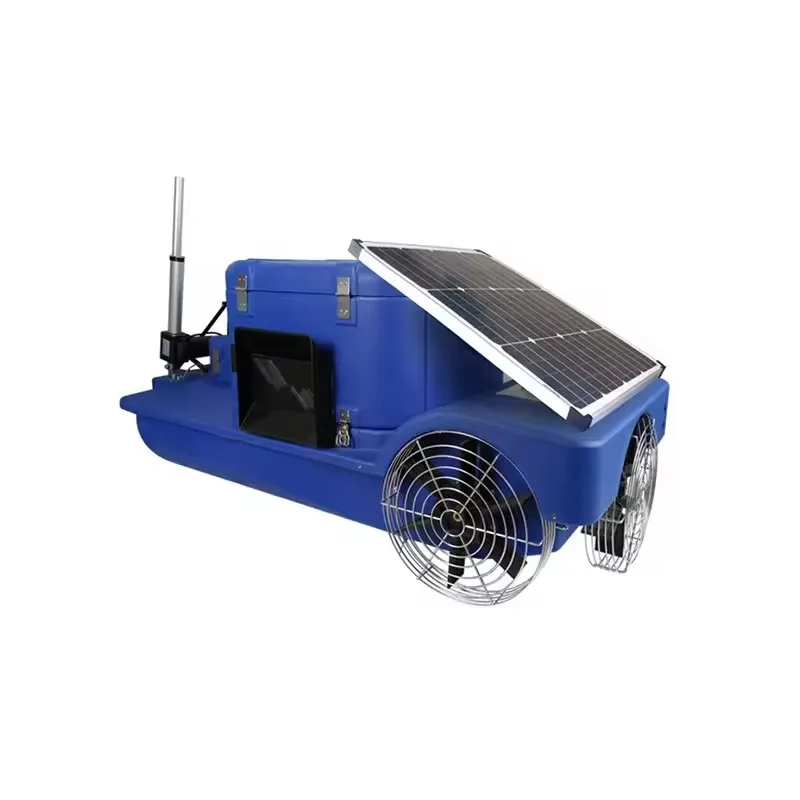 Ponds Pond Equipment Rechargeable Intelligent Fish Feeder Large Capacity Solar Power Auto Shrimp Fish Feeding Machine