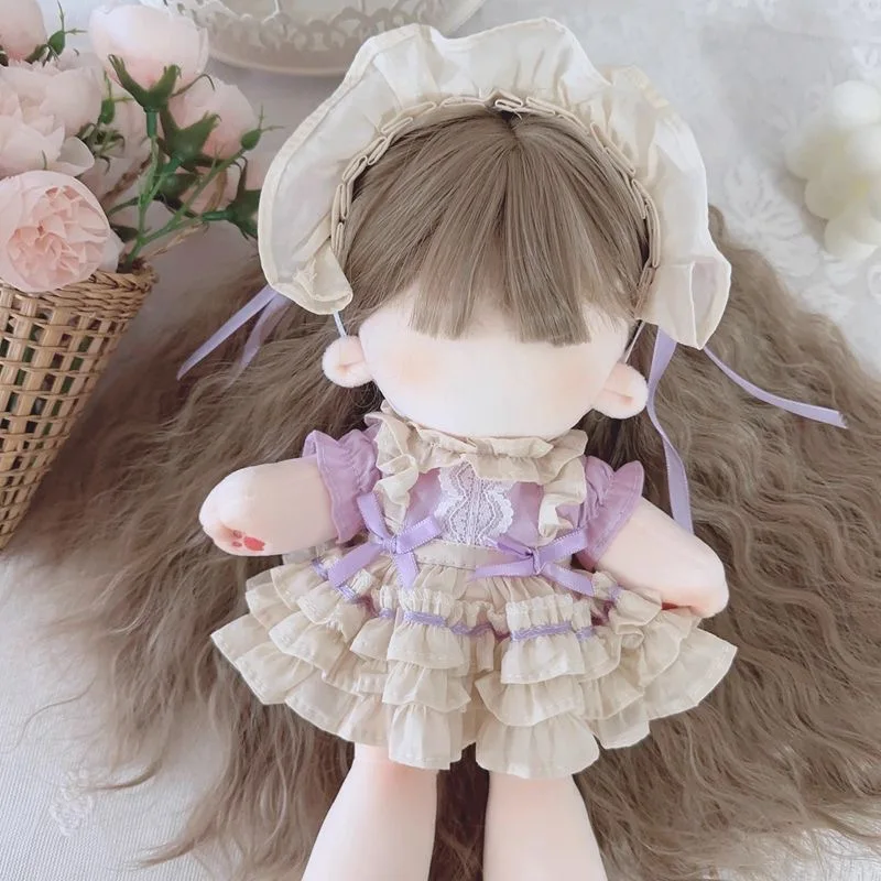 10CM Doll Clothes Hat Doll Accessories Dress For Toy, 20CM Cotton Doll Dress XingDaiLu/LiNaXiong Skirt Free Shipping