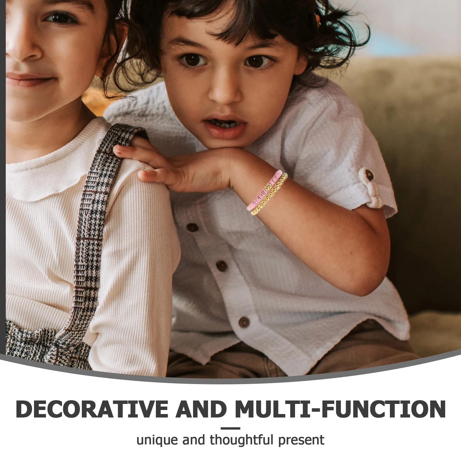 

Friendship Bracelet Set Polymer Clay DIY Jewelry Accessories Colorful Small Beads for Crafts Decorative Flat Beads Durable