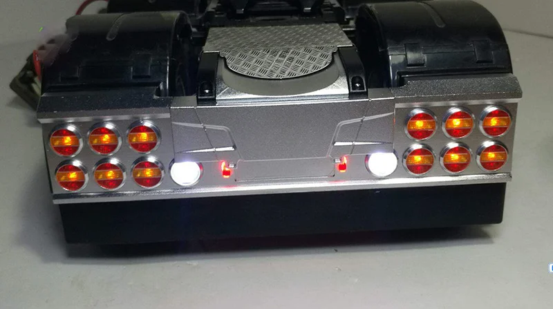 Metal CNC Taillight System Led Reversing Turn To Brake Light for Tamiya 1/14 RC Truck Trailer 56323 Scania R620