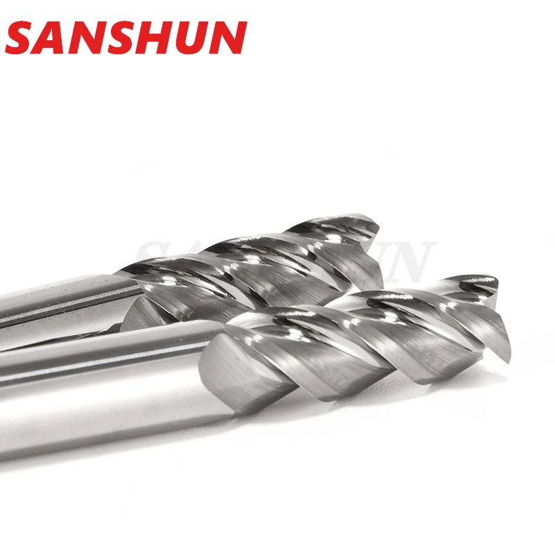 Corner Radius End Mill 3 Flutes HRC55 CNC Bullnose Cutter Tungsten Carbide Metal Router Tool R0.5 R1 Aluminum Milling Cutter