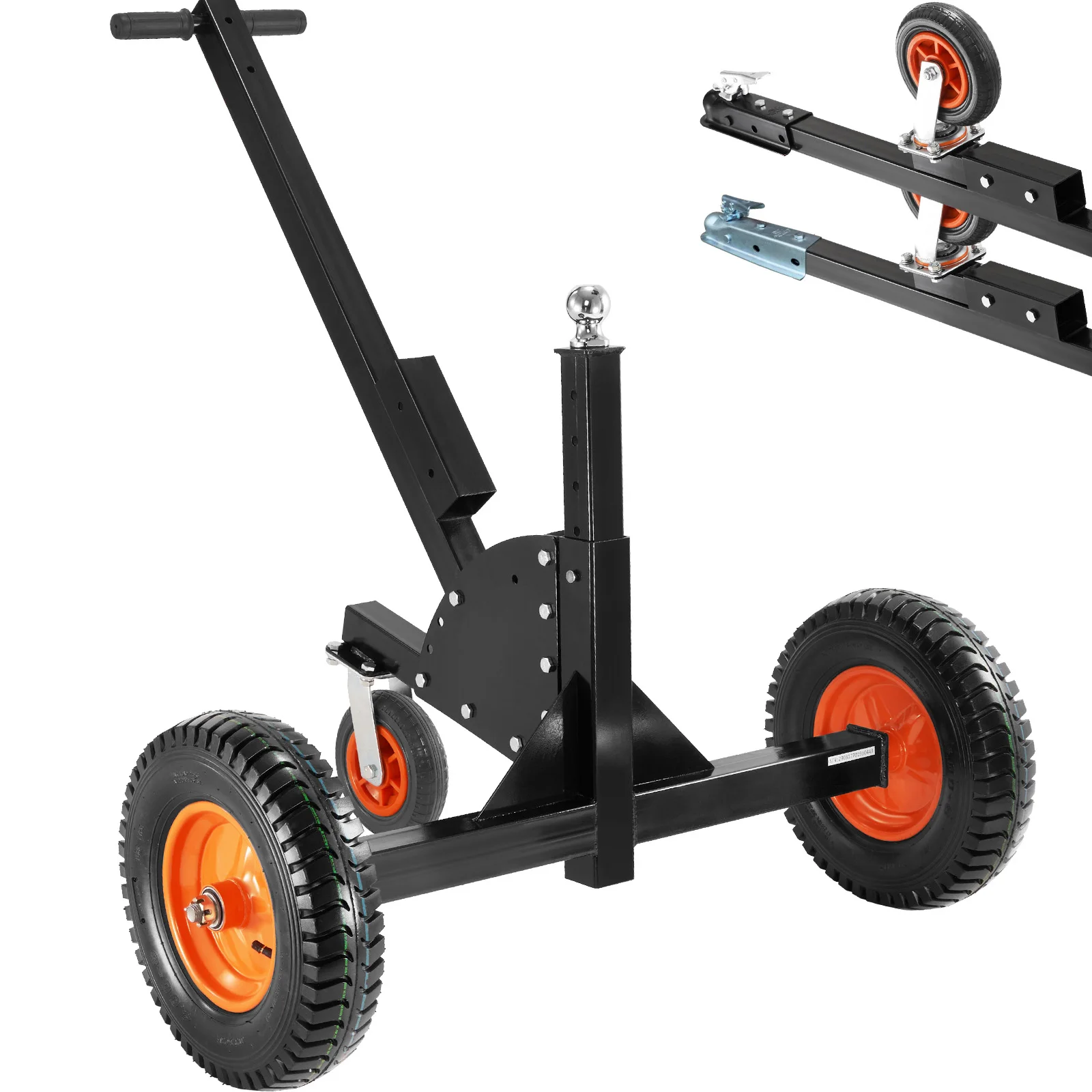 

SucceBuy 600/1500lbs Adjustable Trailer Tongue Dolly with 1-7/8'' Ball Carbon Steel Trailer Mover Ideal for Moving Car Boat