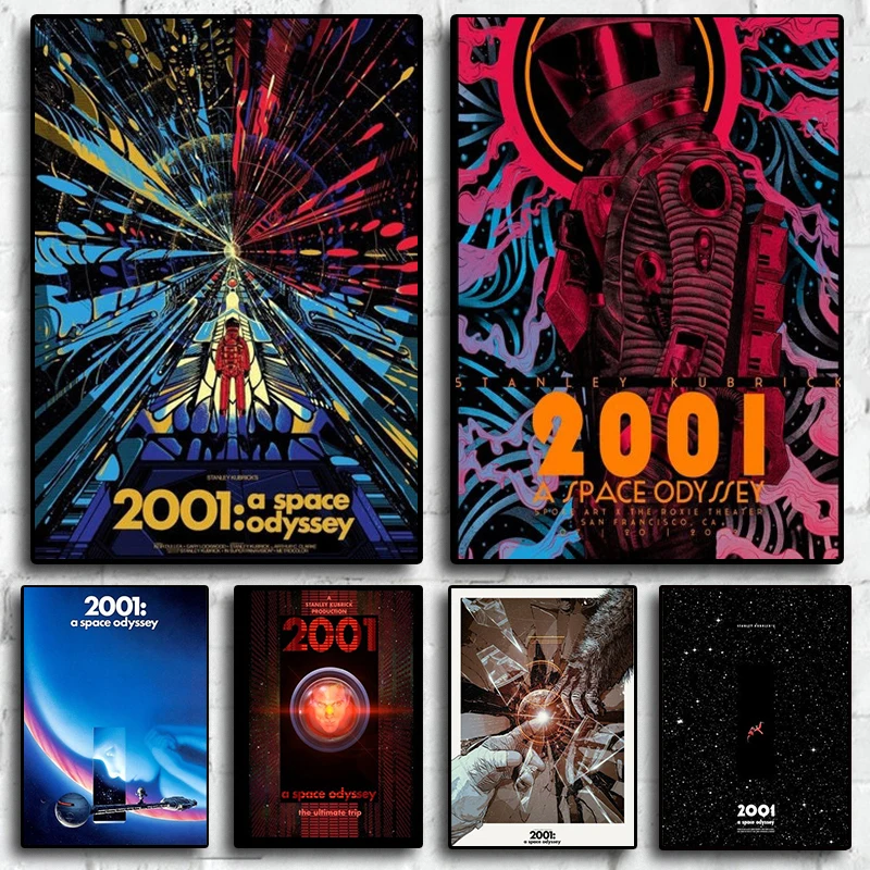2001 A Space Odyssey Classic Movie HD Star Canvas Painting Posters Prints Wall Art Picture For Living Cafe Room Home Decor
