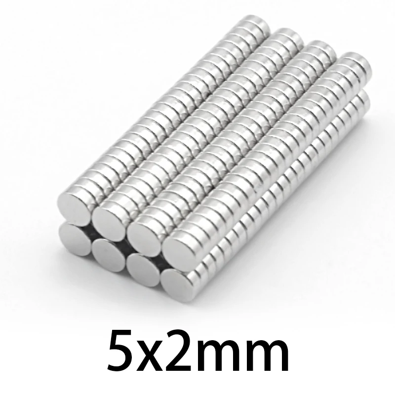 50PCS 5x2 Neodymium Magnet Super Strong Magnet 5mm x 2mm Powerful Magnets disc 5x2mm Permanent Small Round Magnet 5*2mm