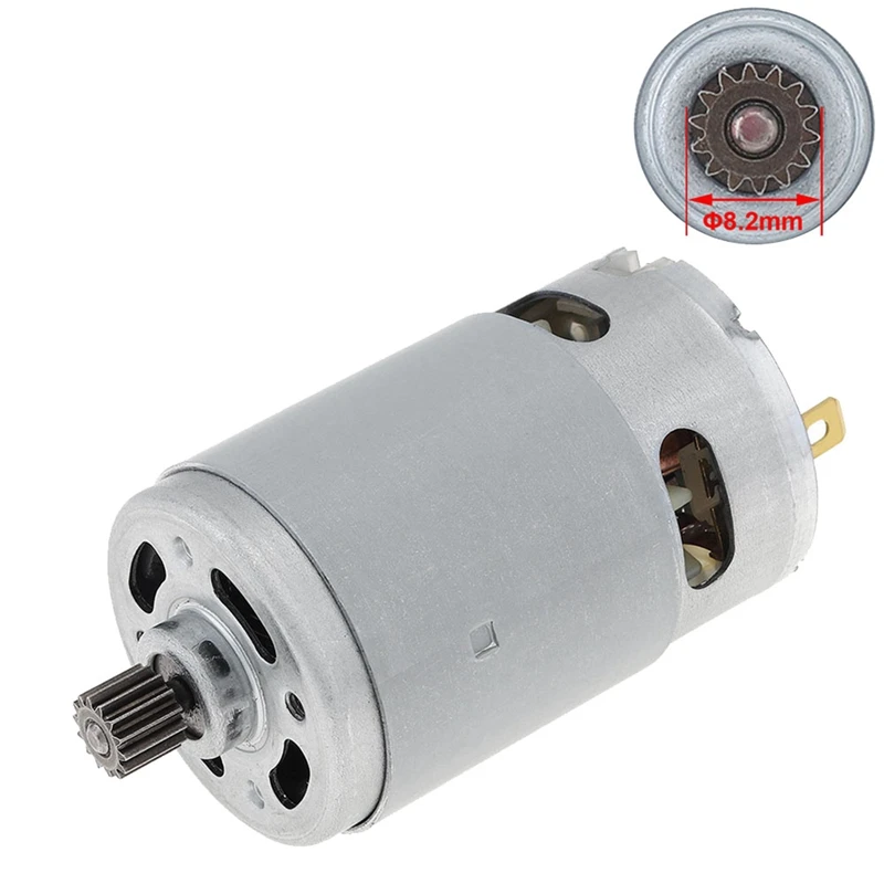 21V RS550 Brushed Motor 14 Teeth Suitable For 4/6 Inch Cordless Mini Logging Saw Chainsaw Tool Accessories