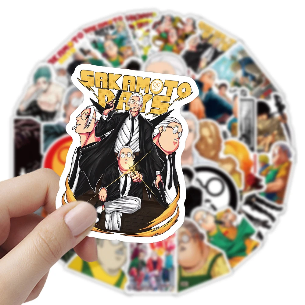 10/30/60pcs Anime Sakamoto Days Stickers Cool Shin Asakura Sticker for Stationery Notebook Phone Laptop Car Taro Sakamoto Decals
