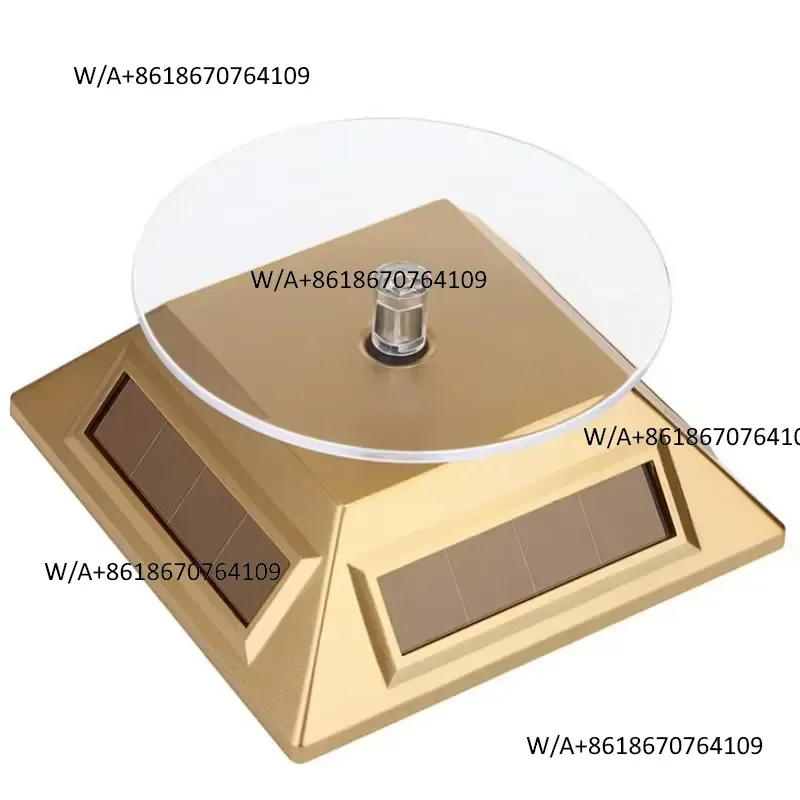 Hot Seller 360 Degrees Rotation Energy-Saving ABS Revolving Platform Display Base Solar Display Stand Guangdong