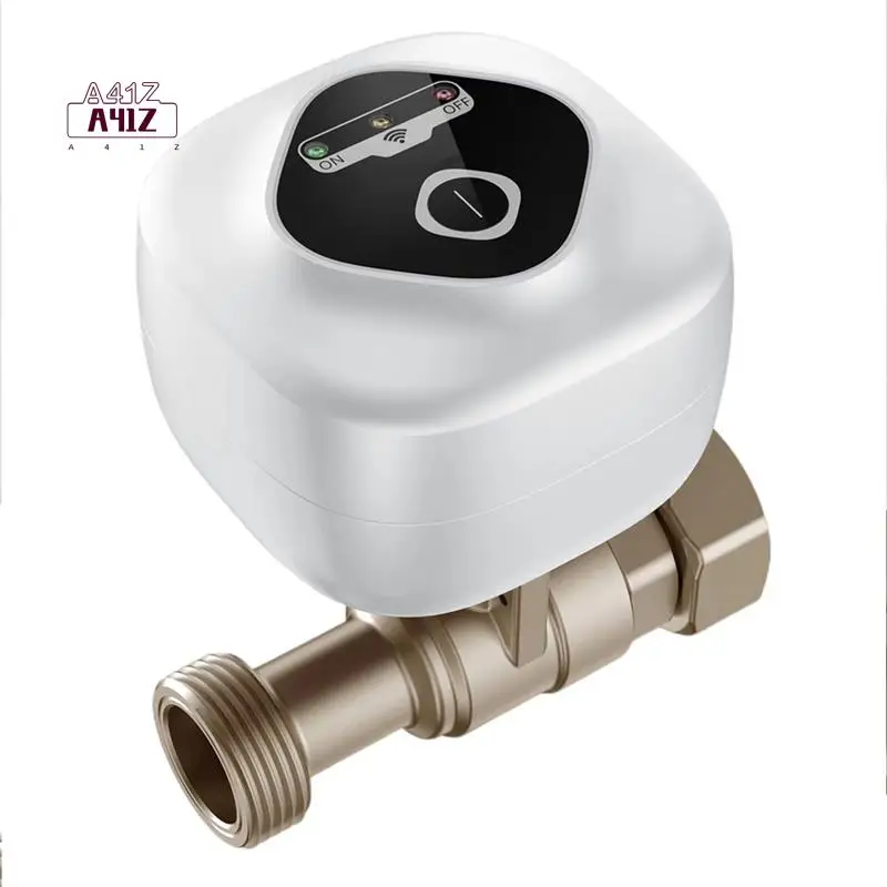 

A41Z-Wi-Fi Интеллектуальный шаровой клапан Автоматический запорный клапан для воды Поддержка управления через приложение/3 режима синхронизации/сигнализация утечки воды ЕС
