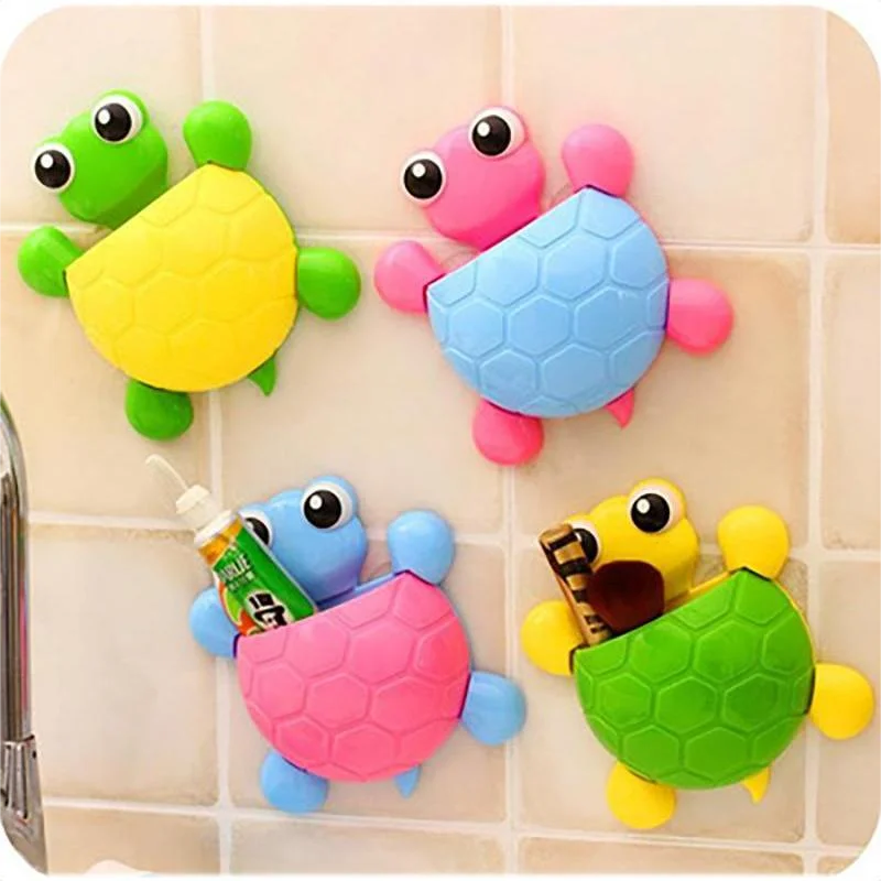 

Storage box toothbrush holder cute toothpaste holder toothpaste turtle creative cartoon toothbrush holder suction wall