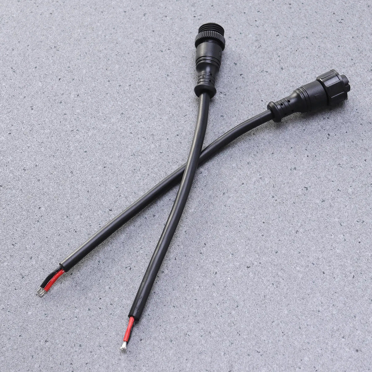 2Pcs Water Resistance String Light Cable M15 Plug Connector Solar Panel Wiring Copper Core PVC Insulated for Garden Patio
