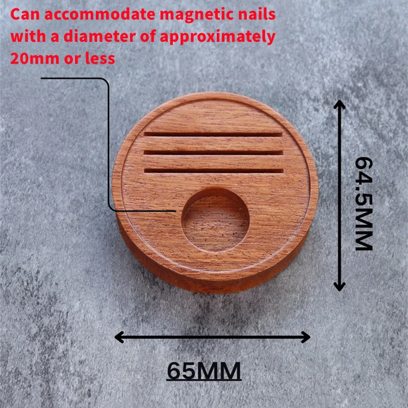 

3pcs Round Wooden Espresso Puck Screen Storage Base with Secondary Water Distributor Mesh & Mini Magnet Coffee Accessory Tools