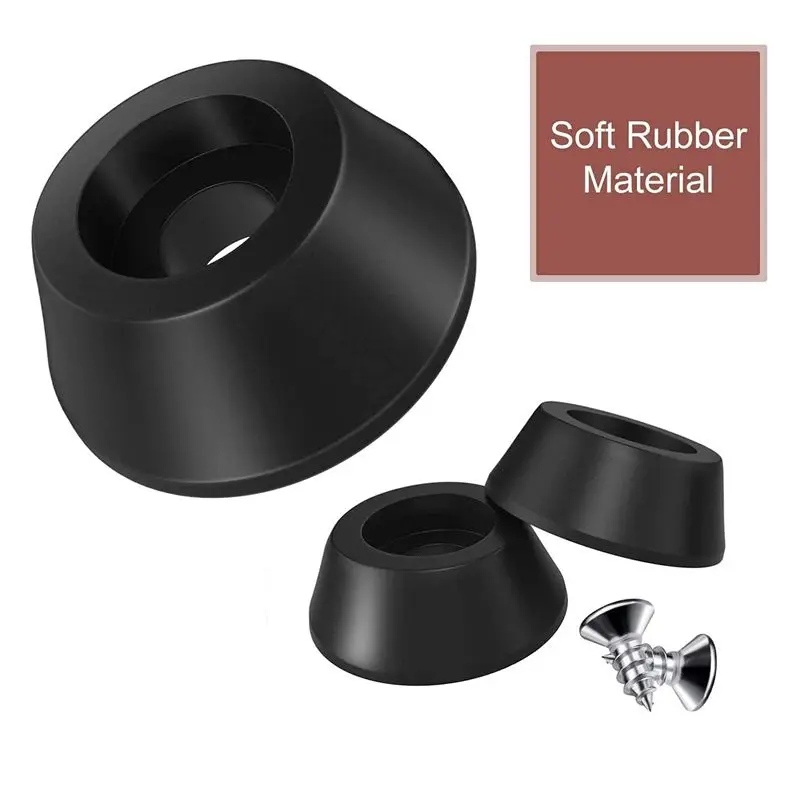 hlzs-480-pcs-soft-cutting-board-rubber-feet-with-stainless-steel-screws-028-x-059-for-furniture-electronics-and-appliances