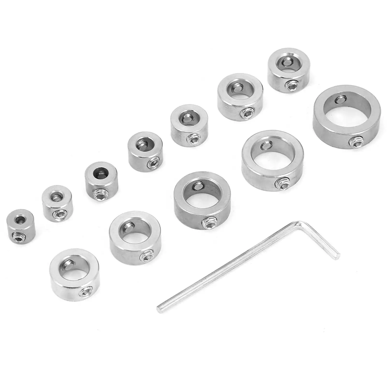 Parada de Profundidade de Aço Inoxidável, Bit Collar Set, Anel Limite de Perfuração, Broca, 3-16mm